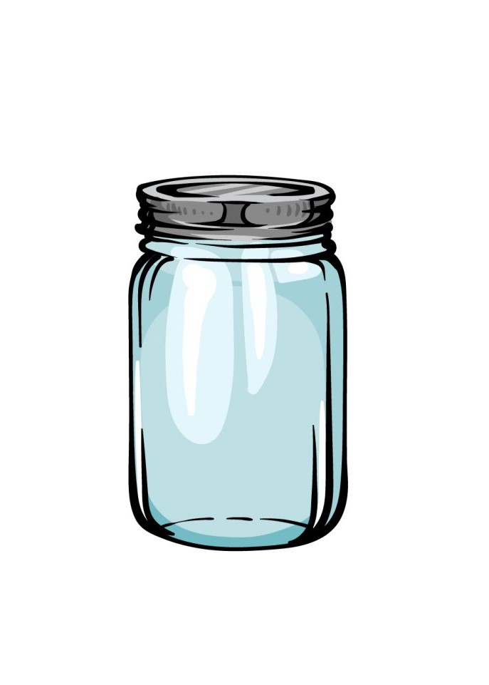 How To Draw A Mason Jar