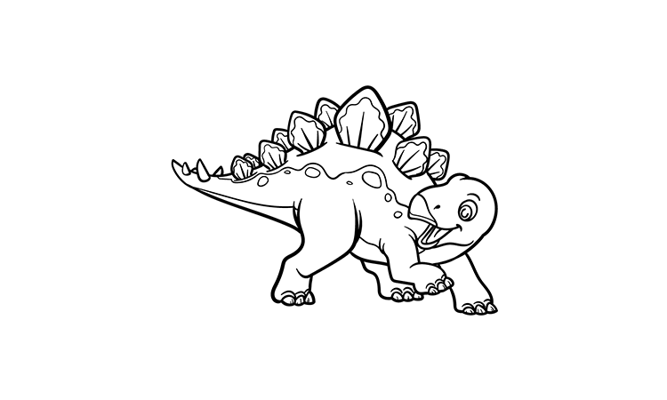 How to Draw Stegosaurus
