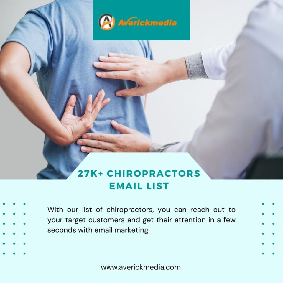 buy chiropractors email list