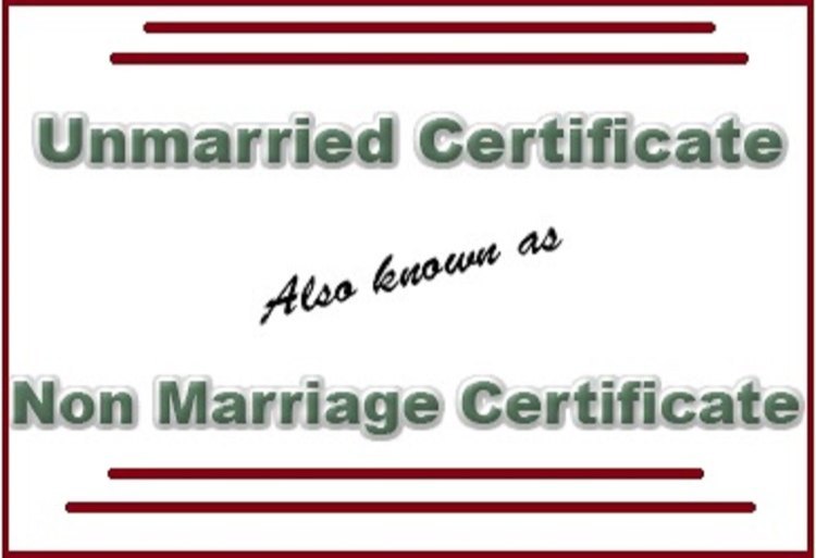 Non Marriage Certificate