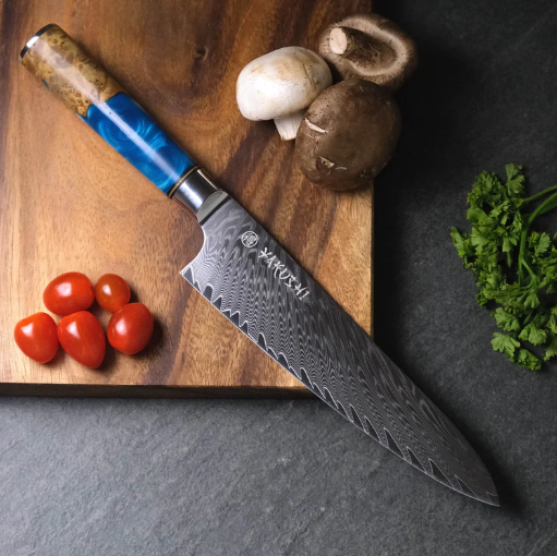 Damascus chef knife