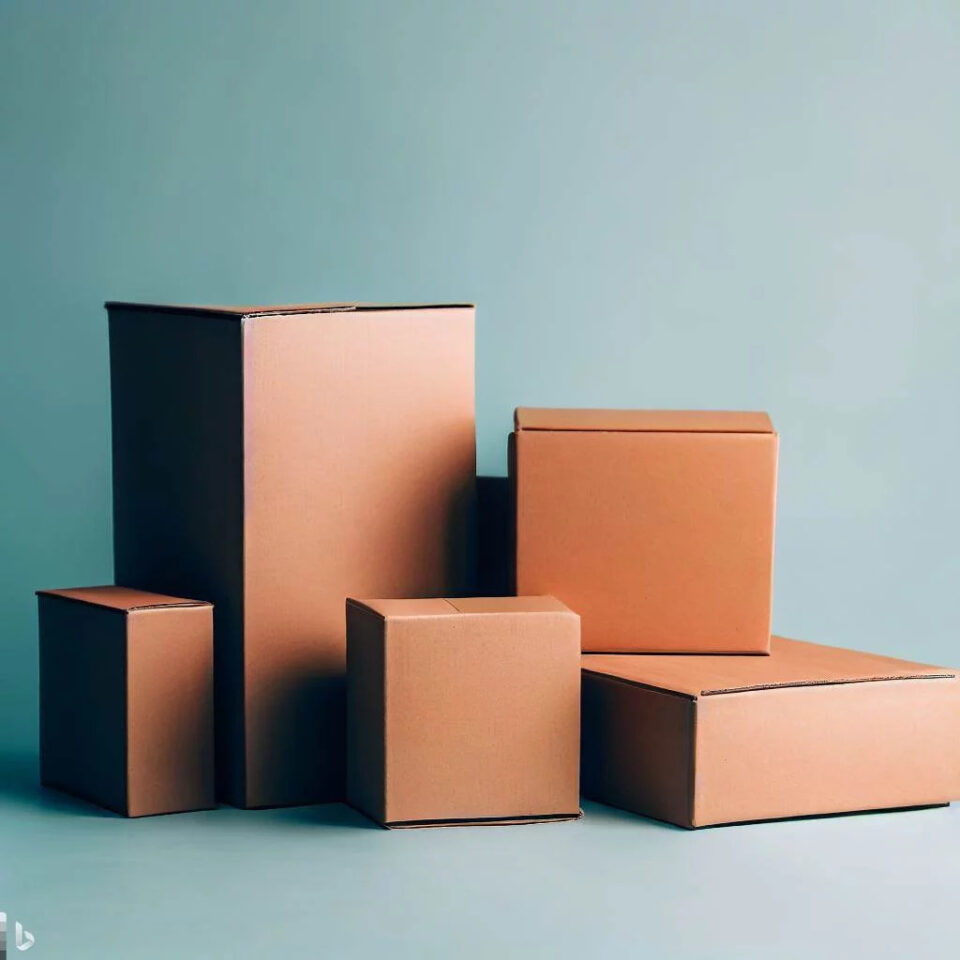 cardboard boxes