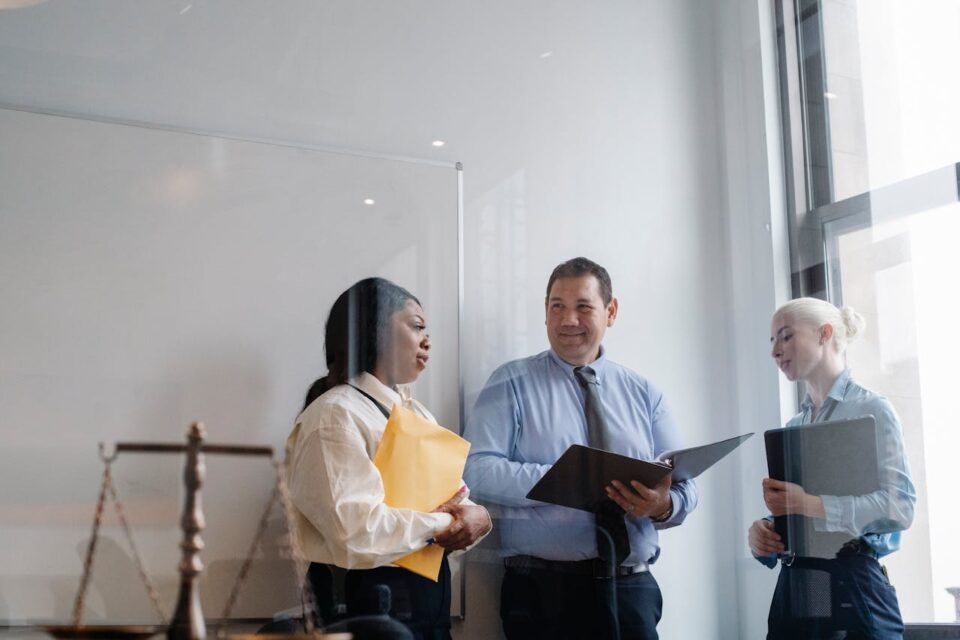 Photo by Sora Shimazaki: https://www.pexels.com/photo/professional-diverse-colleagues-talking-about-work-in-modern-office-5668835/