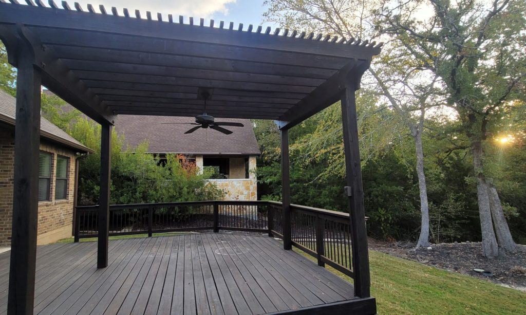 custom pergola installation