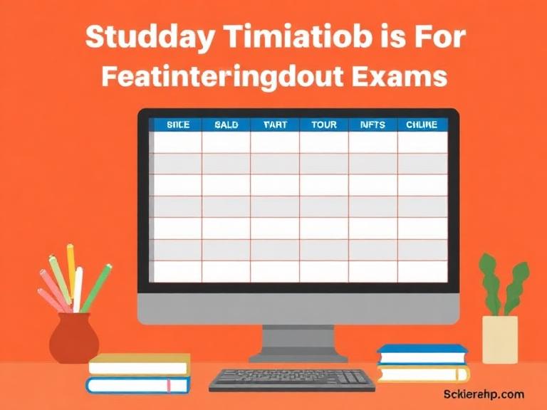 Study Timetable for Competitive Exams