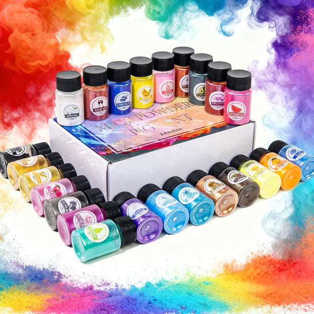 mica powder pigment set