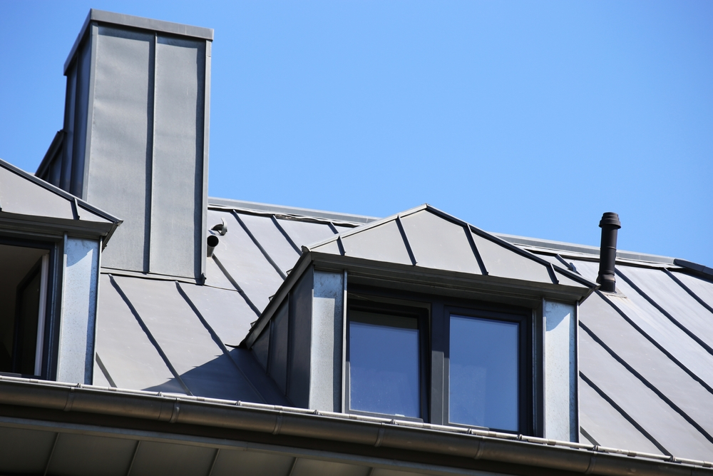 standing seam zinc cladding
